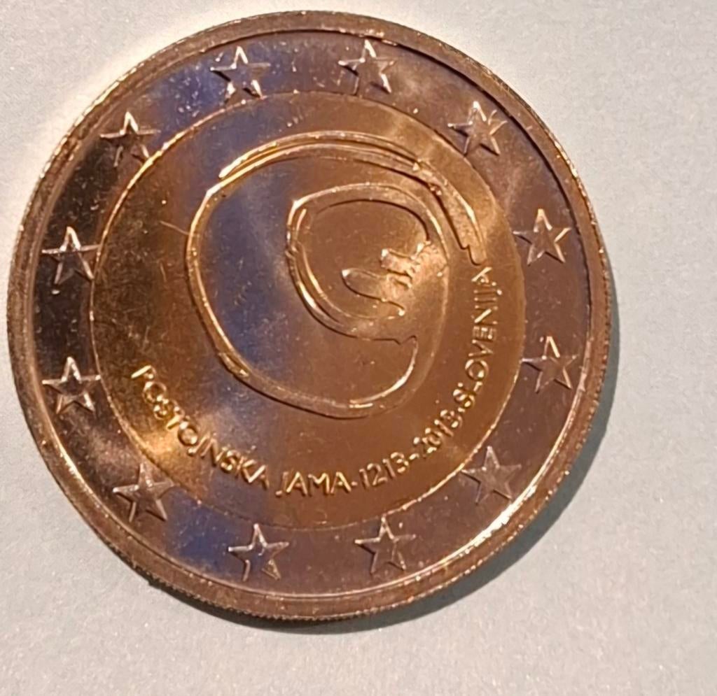 2 Euro Slovenië 2013, Grot van Postojna, Postzegels en Munten, Munten | Europa | Euromunten, Ophalen of Verzenden, Slovenië, 2 euro