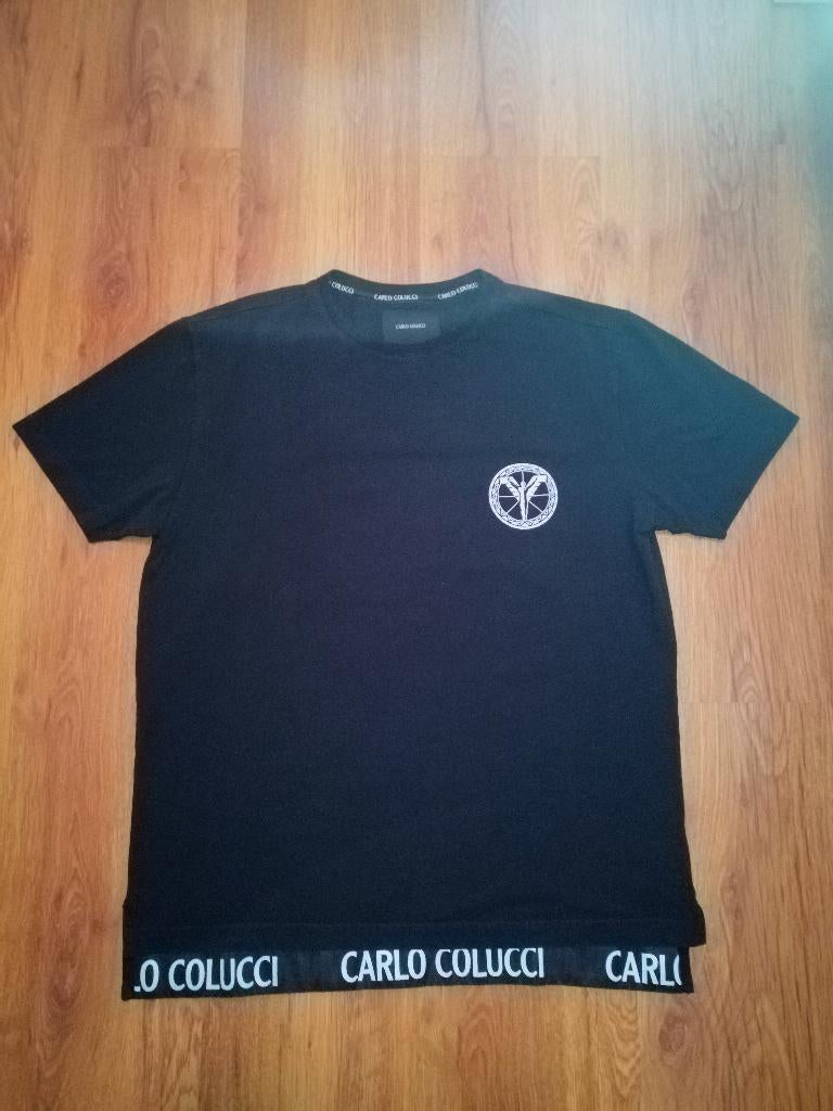 Vintage Origineel Carlo Golucci Zwart T-shirt–Maat M – Retro, Kleding | Heren, T-shirts, Zo goed als nieuw, Maat 48/50 (M), Zwart