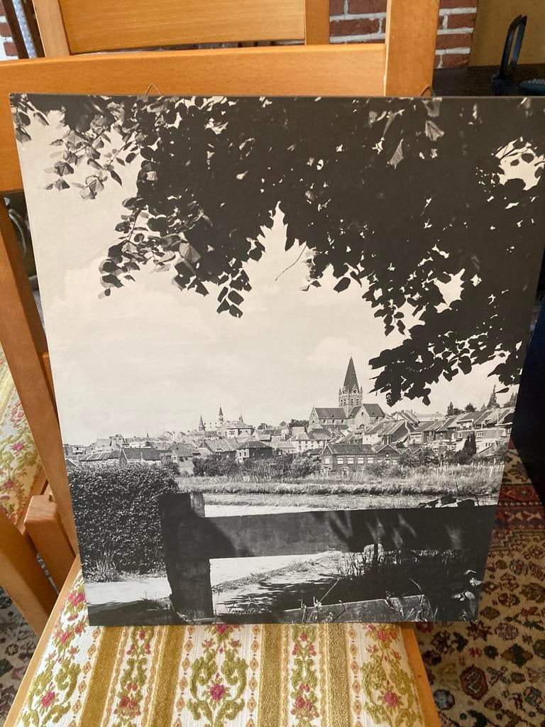 Foto op hout - zicht op geraardsbergen, Minder dan 50 cm, Gebruikt, 50 tot 75 cm, Ophalen of Verzenden