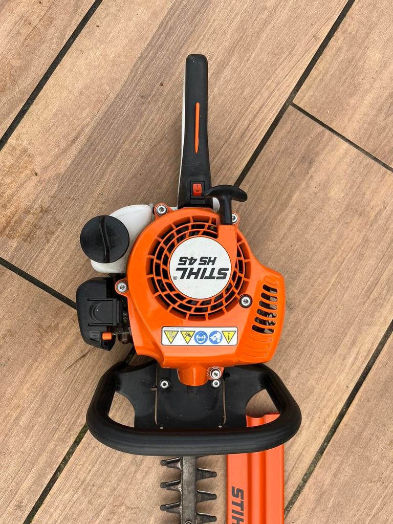 STIHL Heggeschaar 45/60, Tuin en Terras, Heggenscharen, Zo goed als nieuw, Benzine, Ophalen
