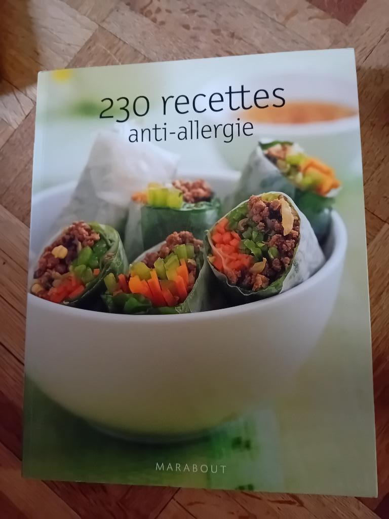 Livre 230 recettes anti allergie marabout, Livres, Enlèvement ou Envoi