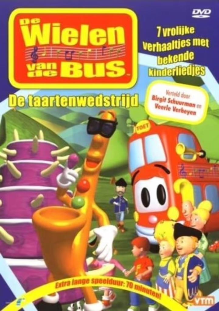 De Wielen Van De Bus - De Taartenwedstrijd, Cd's en Dvd's, Dvd's | Tekenfilms en Animatie, Ophalen of Verzenden