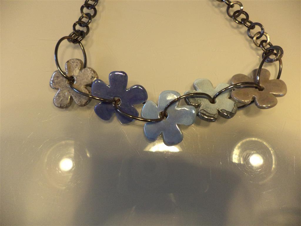 Les Cordes ketting, Bijoux, Sacs & Beauté, Enlèvement ou Envoi, Comme neuf, Autres couleurs, Pierre ou Minéral