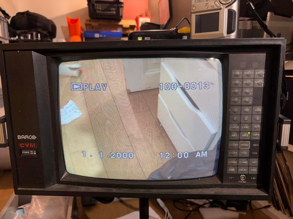 Barco pro cvm 2037 monitor crt rbg like sony pvm retrogaming, Enlèvement, Comme neuf, Sony