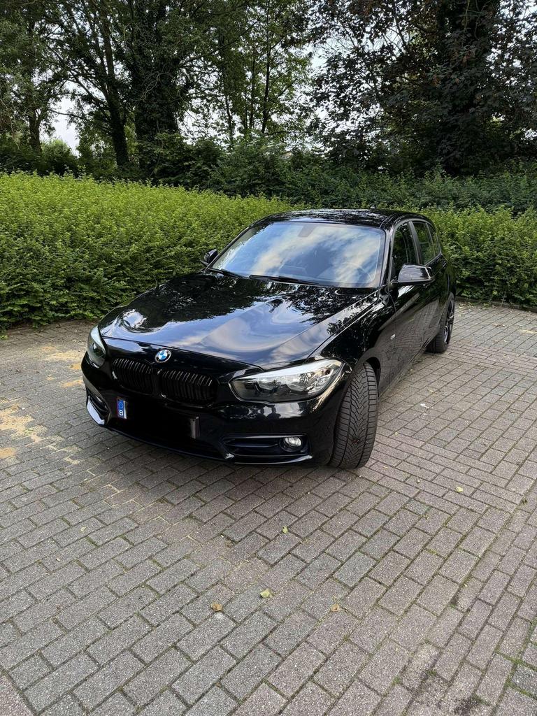 BMW 1 reeks, Auto's, BMW, 4 cilinders, Leder en Stof, Zwart, Particulier