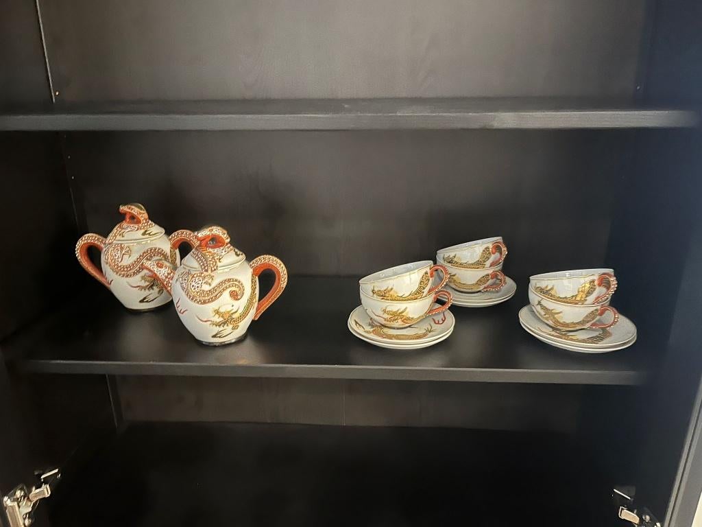 Chinees thee servies (eierschaalporcelein), Antiek en Kunst, Antiek | Servies compleet, Ophalen