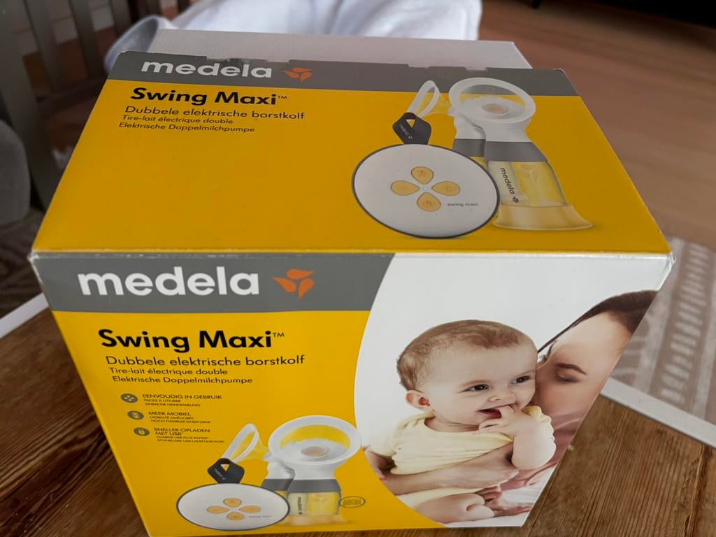 Medela Swing Maxi dubbele electrische borstkolf, Enlèvement ou Envoi, Comme neuf, Tire-lait