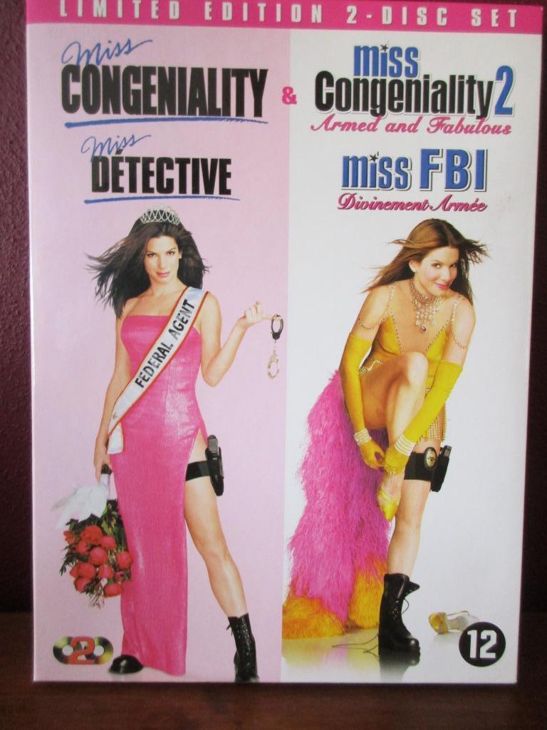 DVD Miss Congeniality 1 en 2, Actiekomedie, Boxset, Ophalen of Verzenden, Zo goed als nieuw