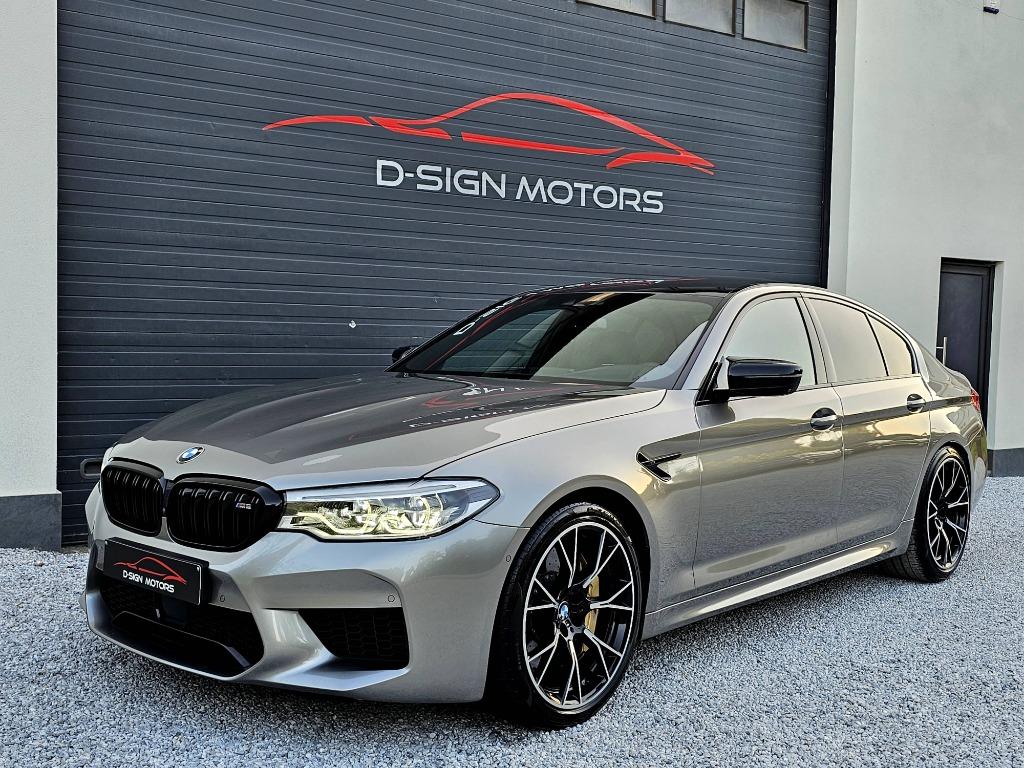 BMW M5 COMPETITION 4.4 AS V8 (625ch) 2018 60.000km NO OPF !!, Autos, Argent ou Gris, Entreprise, Garantie prolongée, Noir