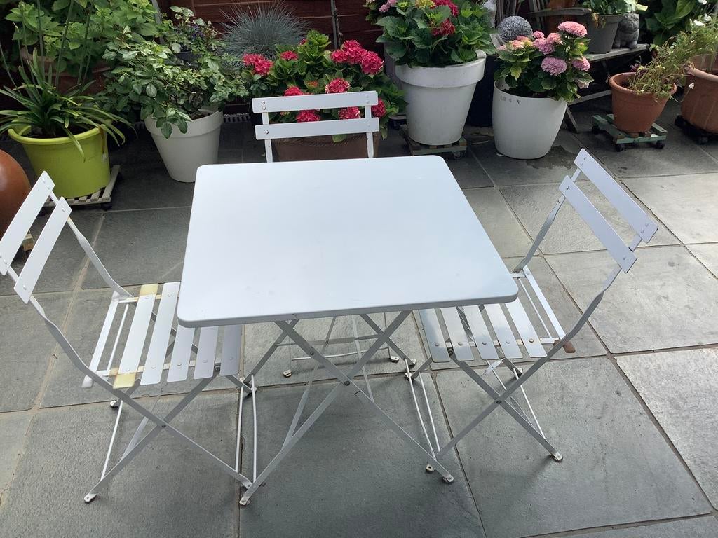 Set de terrasse en fer, Jardin & Terrasse, Enlèvement, Comme neuf