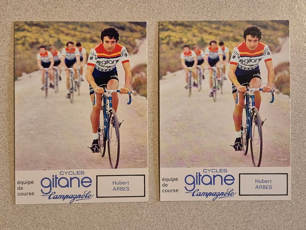Set wielerkaarten Team Gitane Hubert Arbes 1974, Ophalen of Verzenden, Zo goed als nieuw