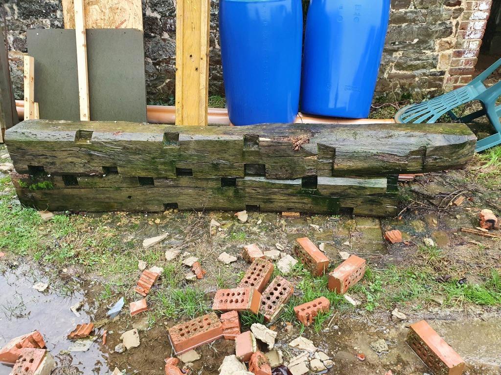 Poutre en Chêne, Bricolage & Construction, Bois & Planches, 200 à 250 cm, Chêne, Utilisé, Poutre