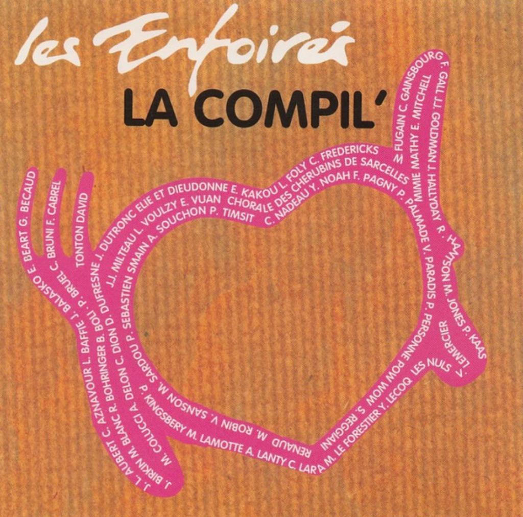CD -  LES ENFOIRES  LA COMPIL (SARDOU/HALLYDAY/VOULZY/CABREL, CD & DVD, Envoi, Utilisé, Pop