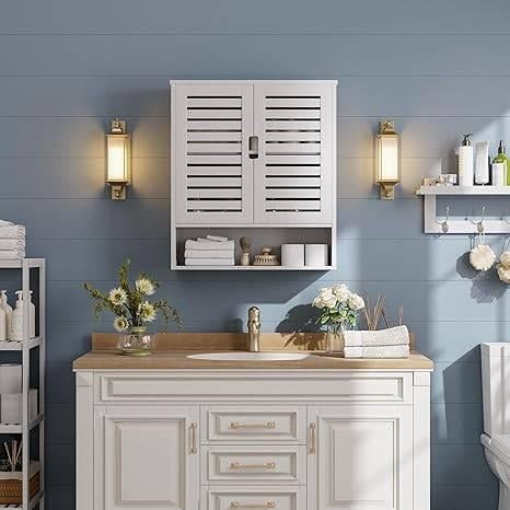 armoire de salle de bain | bambou | LIVRAISON GRATUITE, Neuf, -, -, SMIBUY