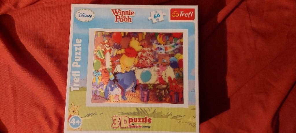 Disney Winnie de Poeh 3D verjaardagspuzzel, Kinderen en Baby's, Ophalen of Verzenden, Zo goed als nieuw