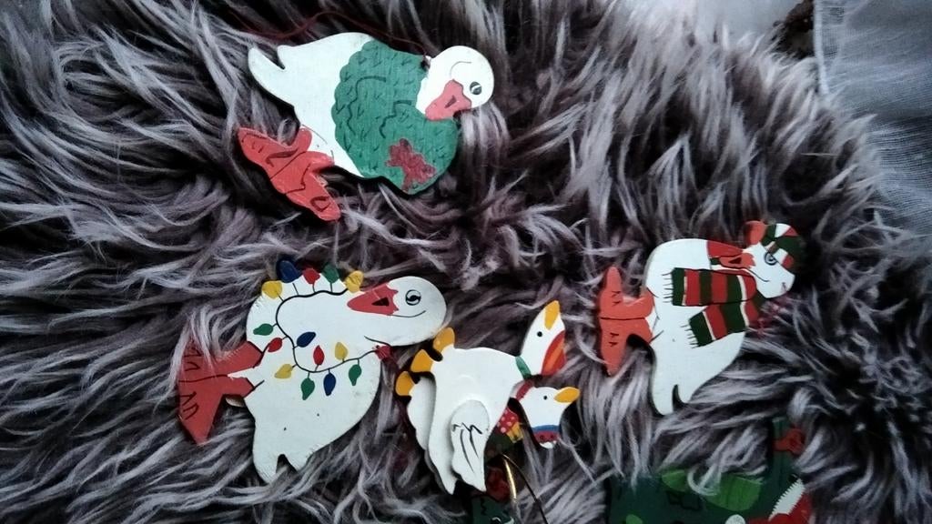 Houten kerstversiering, Ophalen of Verzenden