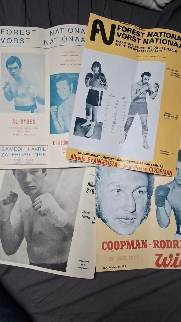 Boxing 4 programma's Coopman Evangelista Rodriguez Syben, Ophalen of Verzenden