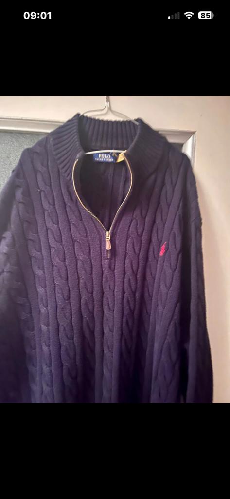 Pull demi-zippé en coton  Polo Ralph Lauren grande taille, Enlèvement ou Envoi, Comme neuf