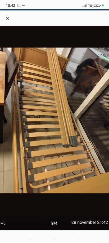 Ziekenhuisbed  hoog laag plus matras, Diversen, Ophalen of Verzenden, Gebruikt