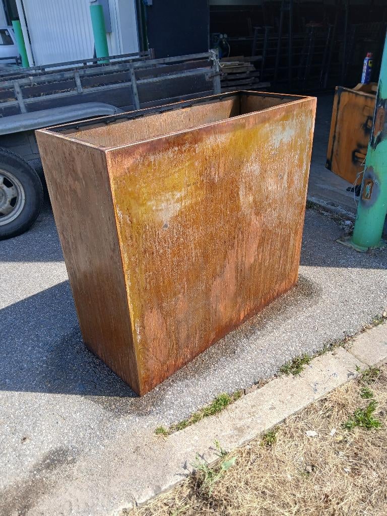 Bac à fleur acier corten, Neuf, Enlèvement, Intérieur, 100 cm ou plus
