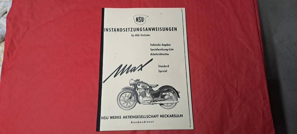 NSU MAX en NSU LUX werkplaatshandboek, Motoren, Onderdelen | Oldtimers, Ophalen of Verzenden