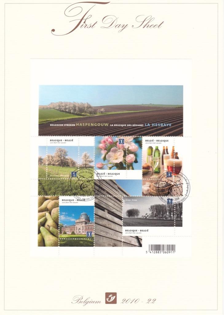 Année 2010 : FDS 2010-22 - 4064-4068 - Bloc 184 - La Belgiqu, Enlèvement