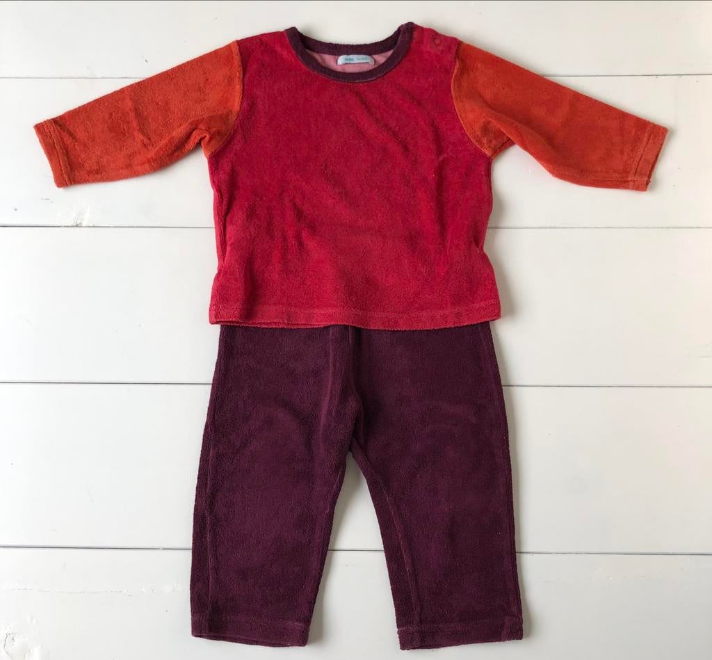 badstoffen baby pyjama Hema 74 80, Kinderen en Baby's, Nacht- of Onderkleding, Gebruikt, Jongetje of Meisje, Ophalen of Verzenden