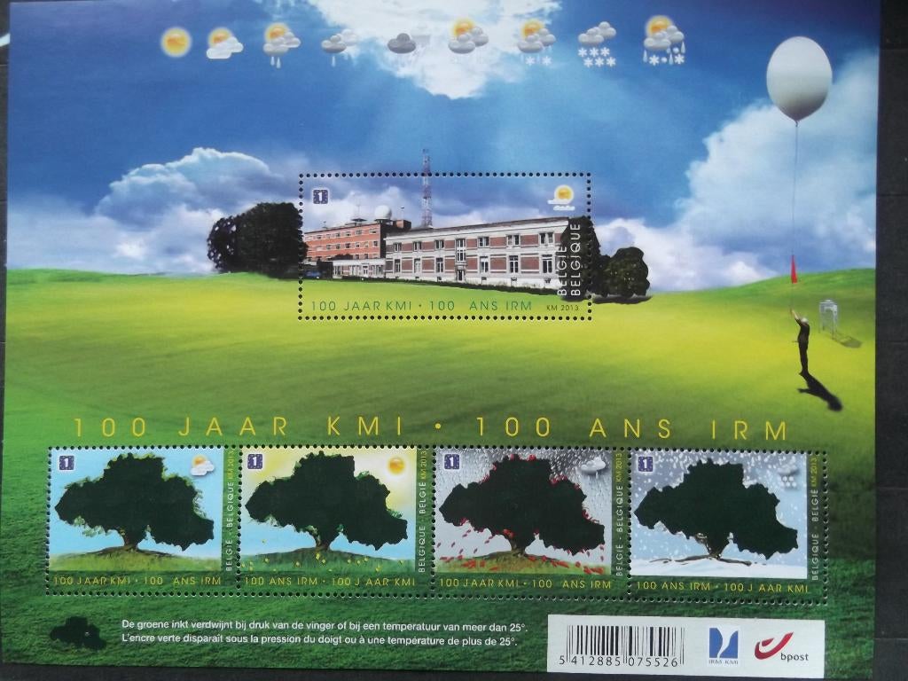BL209 100 jaar KMI - 100 ans IRM, Postzegels en Munten, Ophalen of Verzenden, Postfris, Frankeerzegel