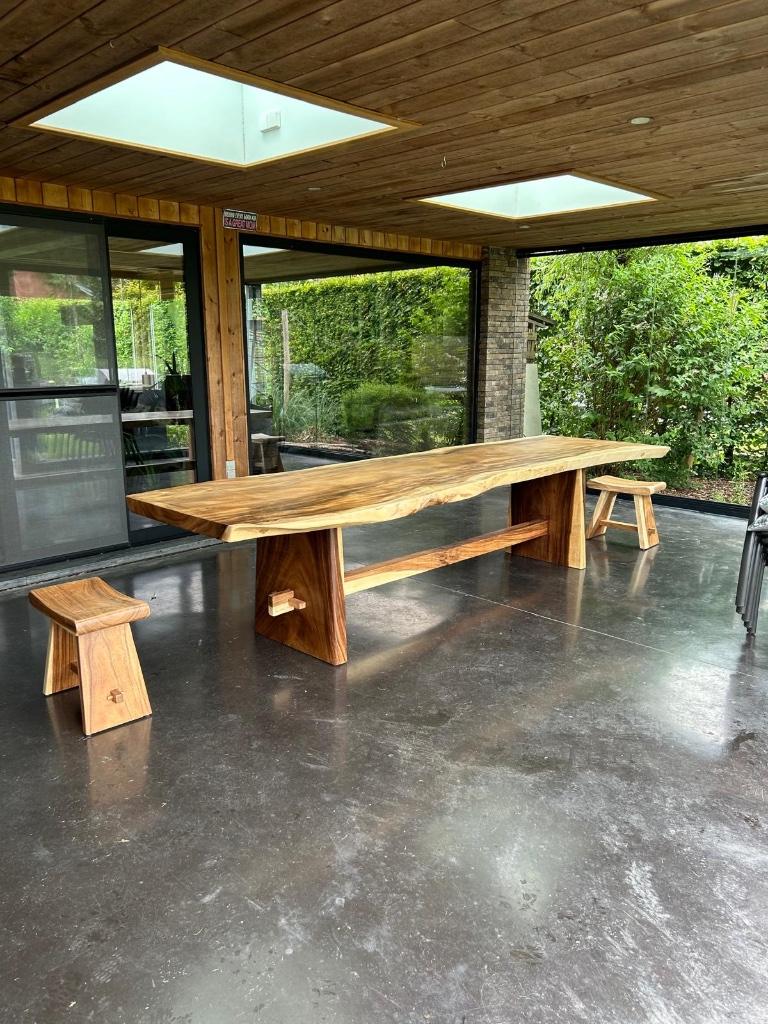 Tuintafels, man cave, pooltable, boomstamtam meubels, Tuin en Terras, Bank, Ophalen of Verzenden, Gentstraat 75, 9700 Ouenaarde