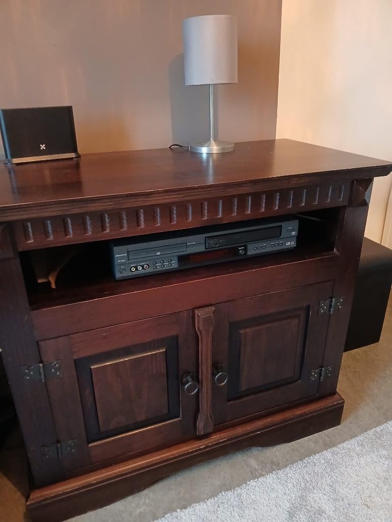 Meuble TV en pin, Maison & Meubles, Armoires | Mobilier de télévision, Comme neuf, Moins de 100 cm, 50 à 100 cm, 25 à 50 cm, Pin