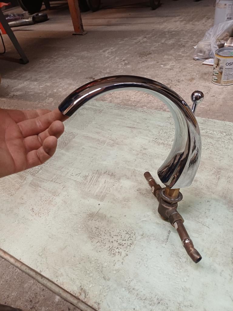 Luxueuze badkraan, Ophalen, Gebruikt, Inox, Bad