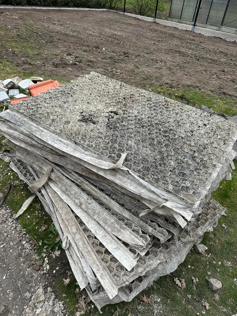 Grindmatten, Tuin en Terras, Ophalen, Overige materialen, Gebruikt, Wit