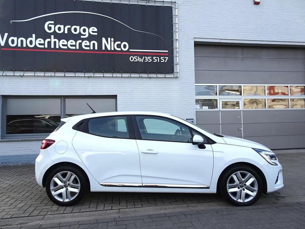 Renault Clio 1.0TCe 5d. CARPLAY,NAVI,FULL LED,CRUISE,BLUETH,, Auto's, Renault, Gebruikt, Wit, 3 cilinders, 74 kW