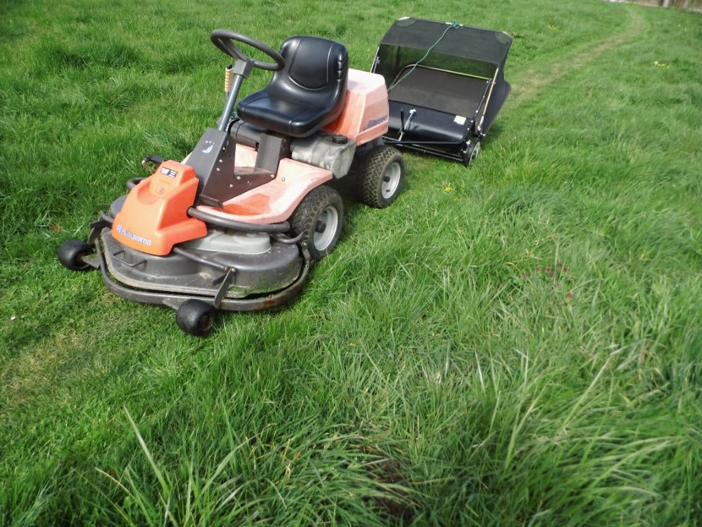 Tondeuse autoportée pro Husqvarna Rider 16 cv, Fonction de mulching, Comme neuf, Enlèvement, 90 à 120 cm