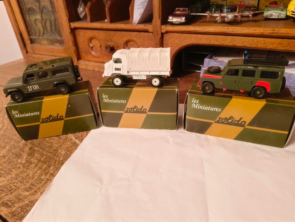 3x Solido Army vehicles, Ophalen of Verzenden, Solido