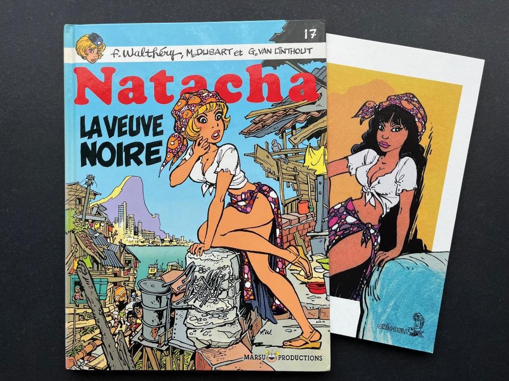 Natacha T17 + XL - La veuve noire - Walthéry - EO1997, Envoi
