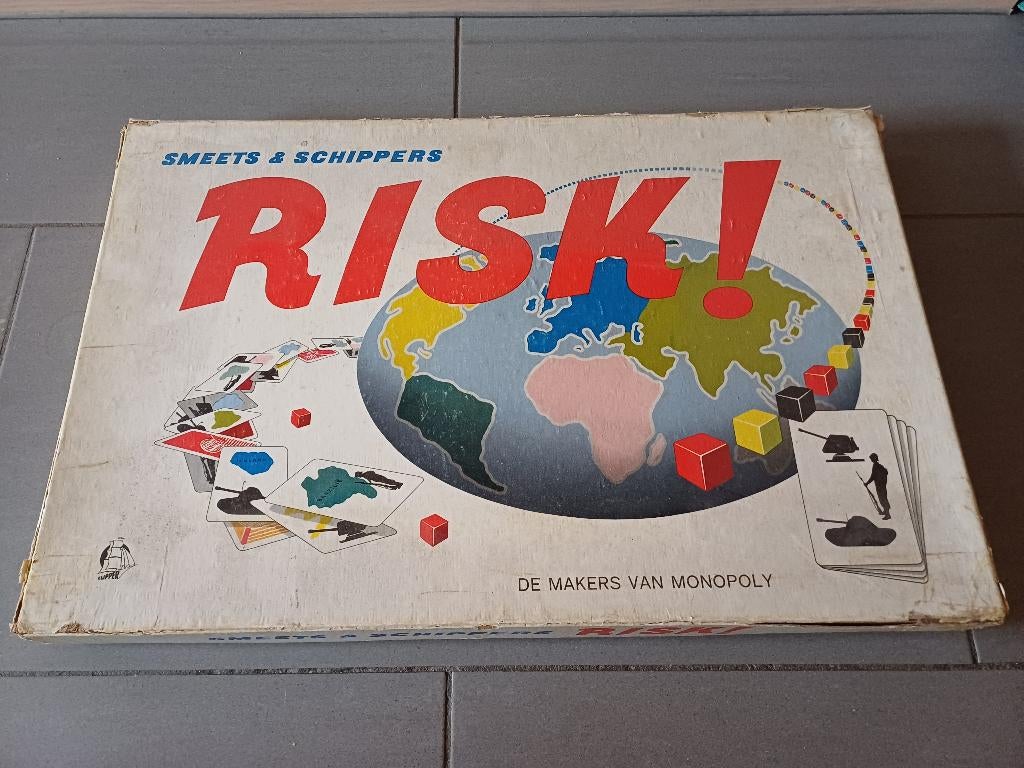 risk oude versie jaren 60 compleet, Hobby en Vrije tijd, Gezelschapsspellen | Bordspellen, Gebruikt, Een of twee spelers, Ophalen of Verzenden
