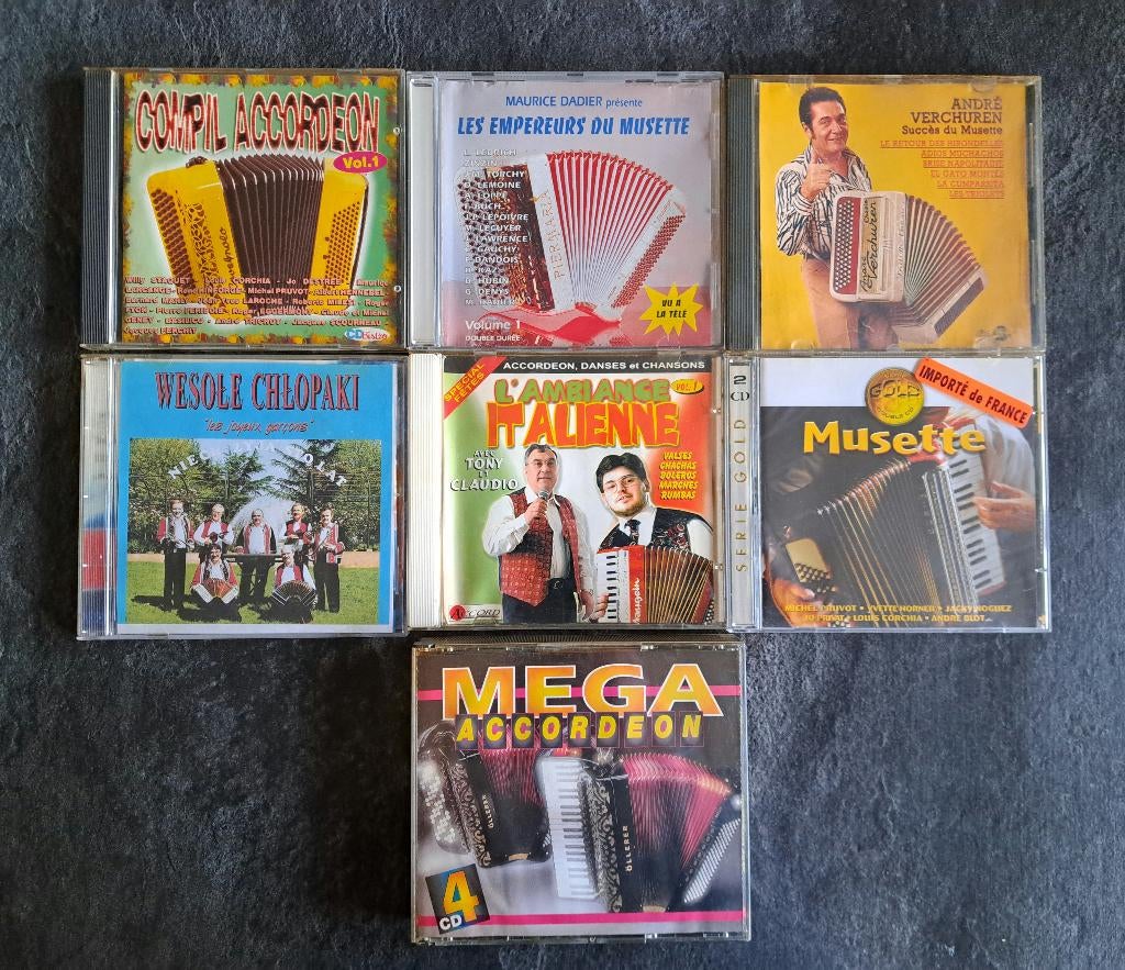 10 CD accordéon, Muziek en Instrumenten, Accordeons, Gebruikt, Ophalen