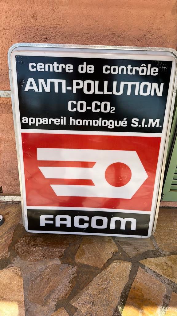 Reclame lichtbak FACOM, Collections, Enlèvement, Utilisé, Table lumineuse ou lampe (néon)