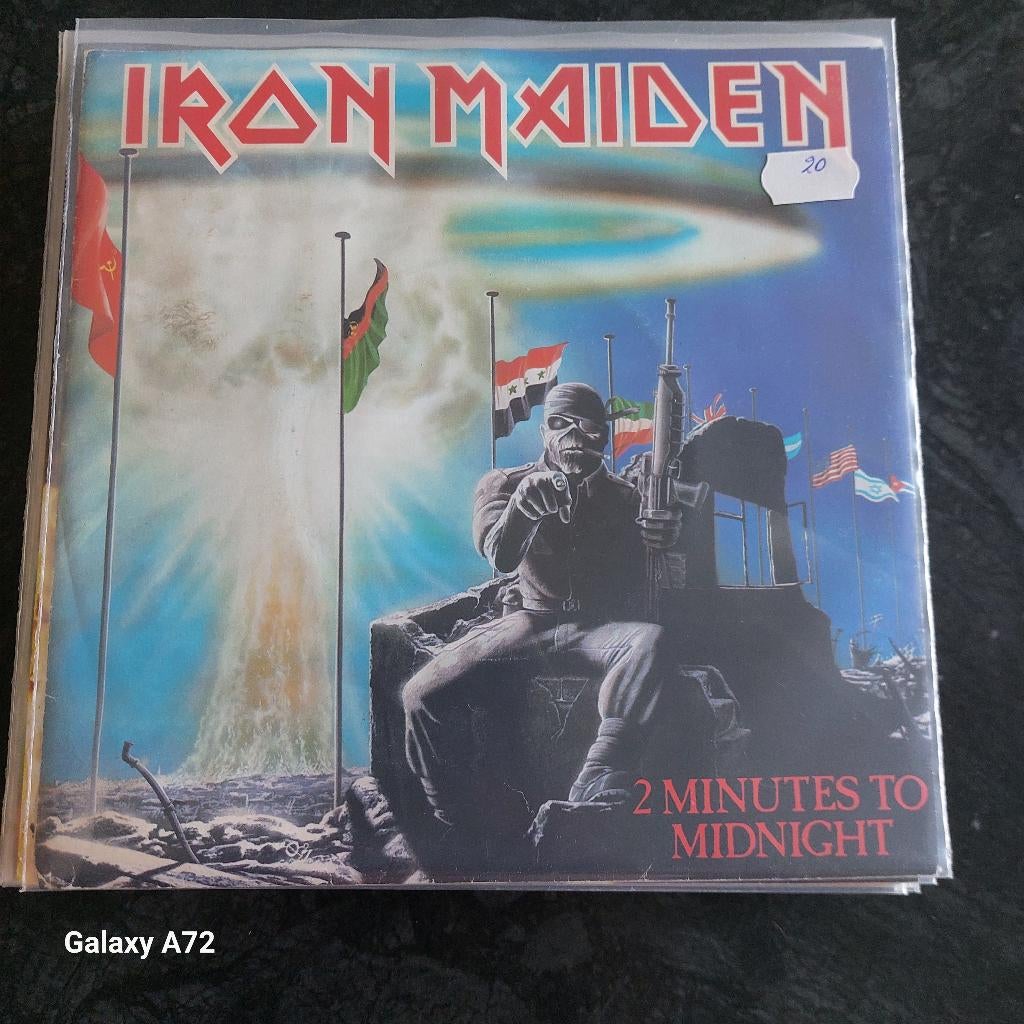 iron maiden 2 minutes to midnight, Cd's en Dvd's, Vinyl Singles, Gebruikt, 7 inch, Single, Ophalen of Verzenden