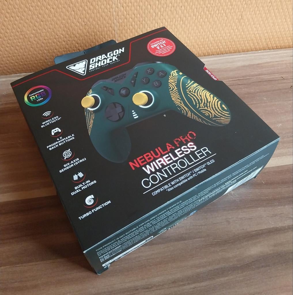 Manette sans fil DragonShock Nebula Pro, Consoles de jeu & Jeux vidéo, Enlèvement ou Envoi, Autres marques, Neuf