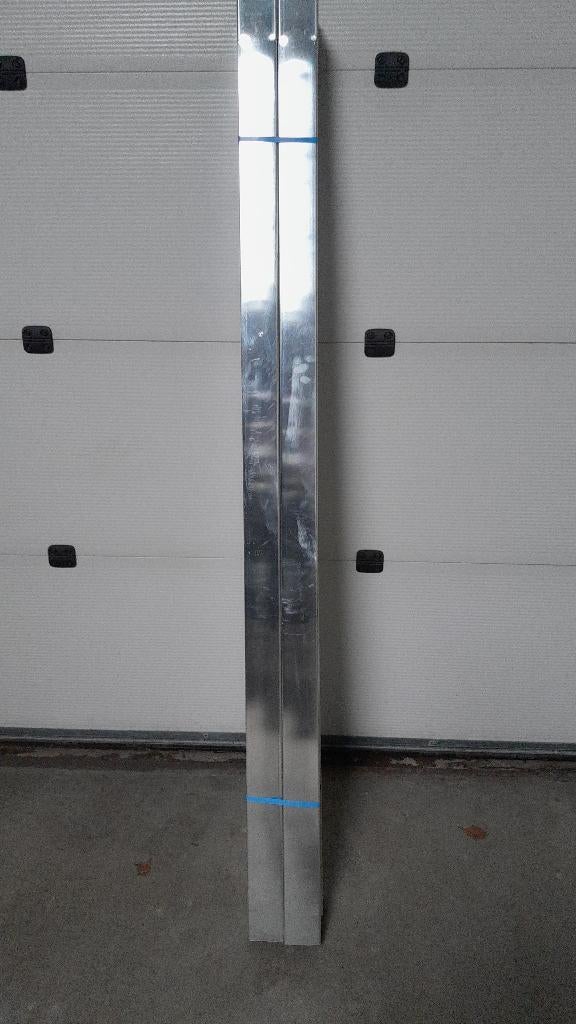 zinken vierkanten buizen 80/80 + ellebogen nieuw, Enlèvement