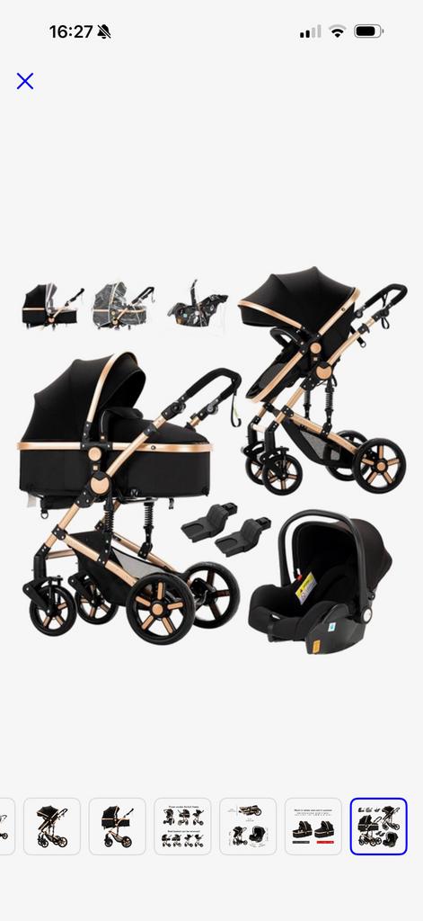 Volledige nieuwe kinderwagen, Nieuw, Ophalen of Verzenden, Verstelbare duwstang, Kinderwagen