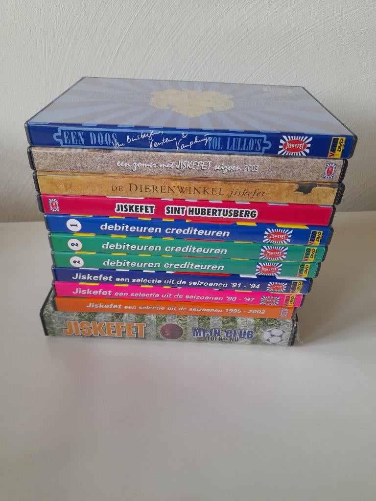 Grote collectie Jiskefet!  10 Dvds + 1 VHS, Ophalen of Verzenden, Zo goed als nieuw, Tv-programma of Sketches