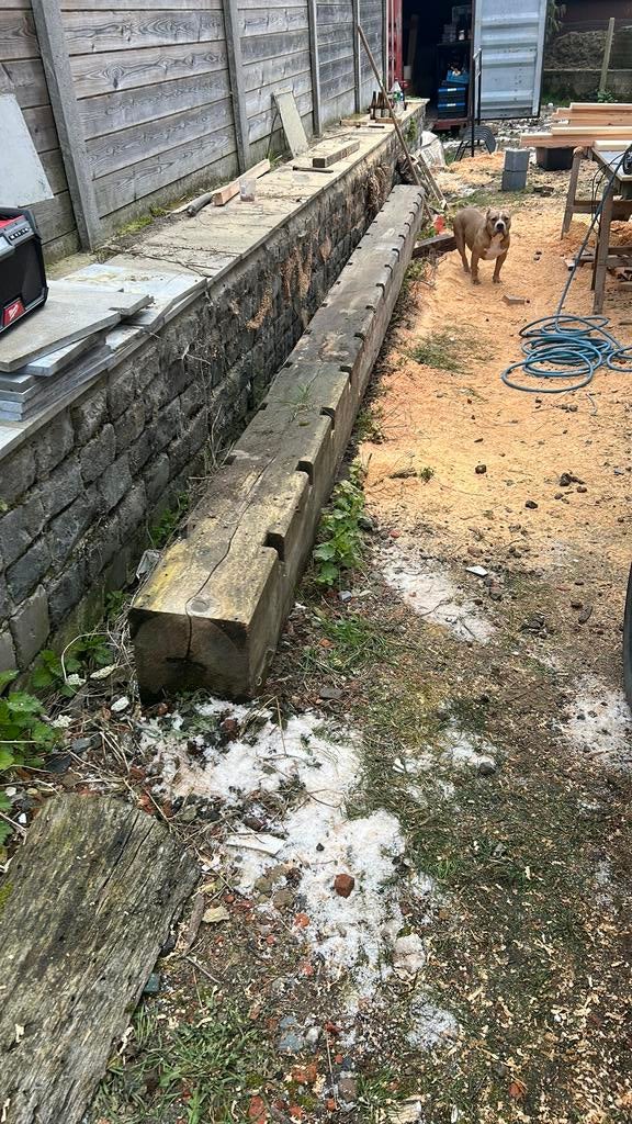 Houten balk, Ophalen, 250 cm of meer, Balken, Hardhout