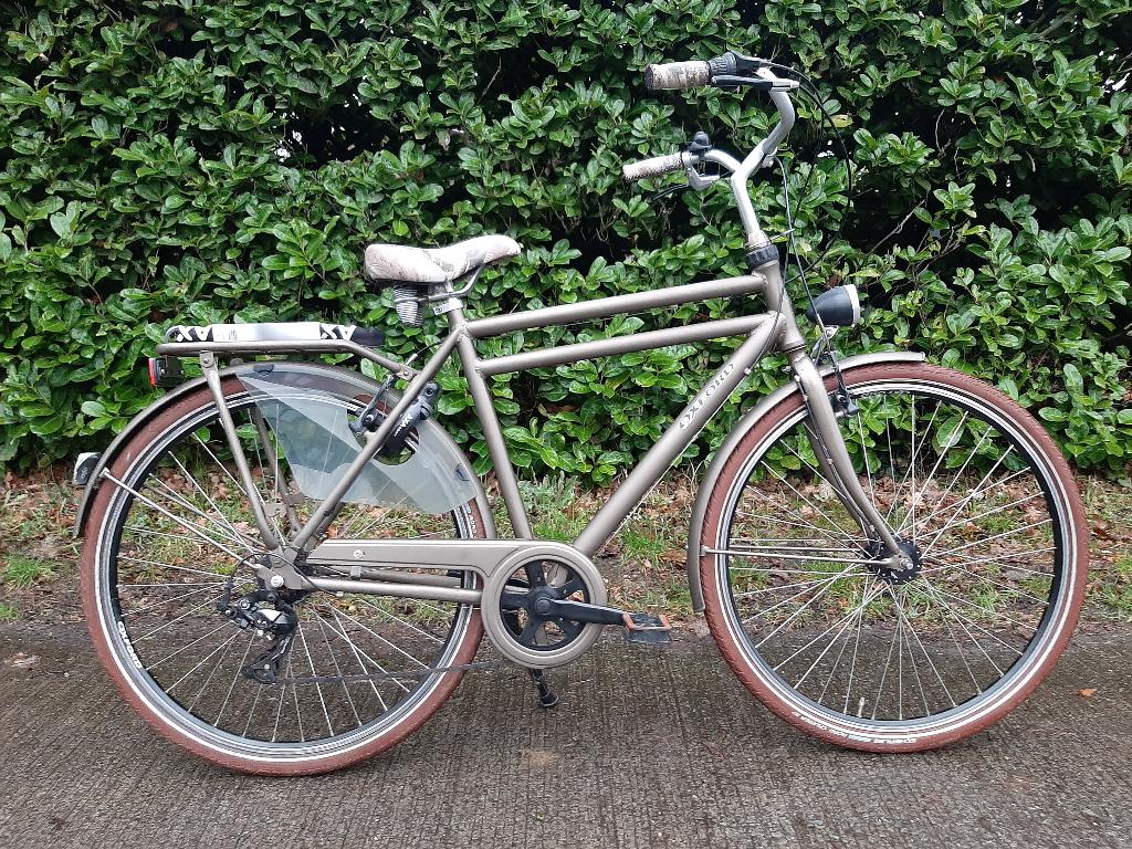 7v Oxford herenfiets NIEUWSTAAT MET INSTEEKKETING! -65% !, Fietsen en Brommers, Versnellingen, Zo goed als nieuw, 53 tot 57 cm