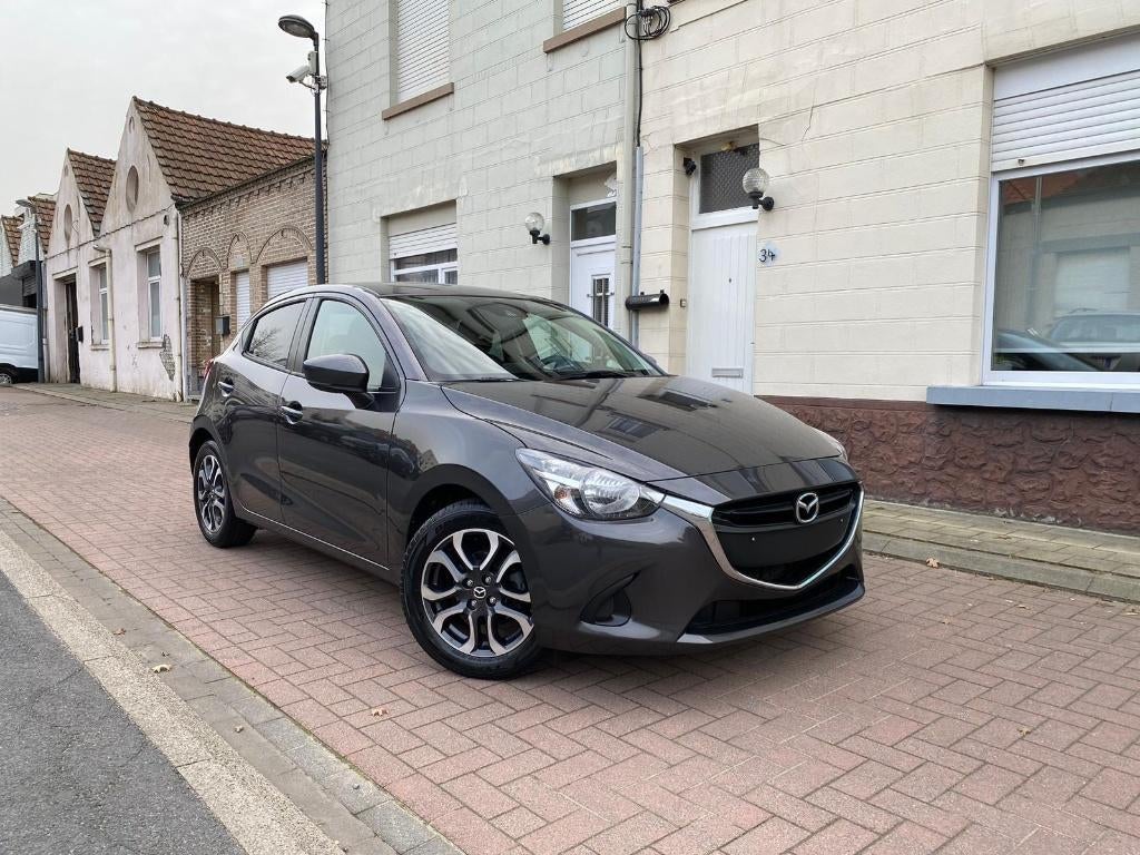 Mazda 2 Skyactiv-G 1.5i Benzine/2018/75000.km/1 Ste Eigenaar, Auto's, Mazda, 4 cilinders, USB, 5 deurs, Zilver of Grijs