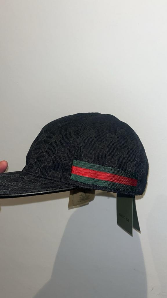 zwarte gucci pet, Kleding | Heren, Hoeden en Petten, Ophalen, Nieuw, 57 cm (M, 7⅛ inch) of minder, Pet