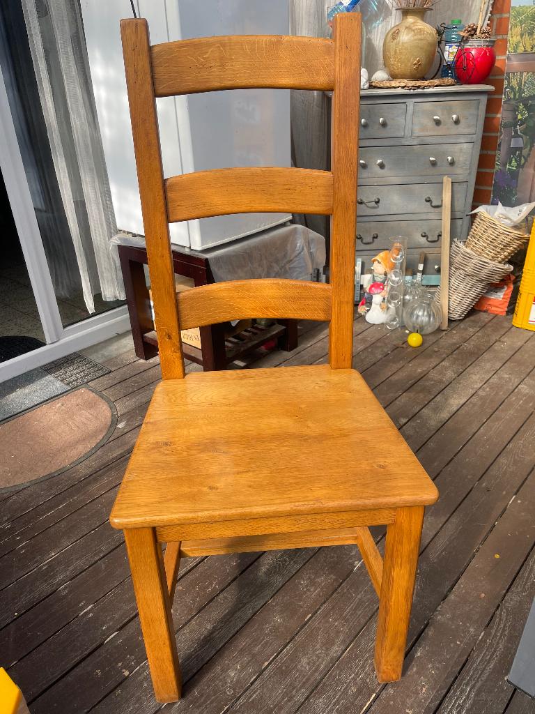 Chaise de salle à manger, Maison & Meubles, Chaises, Autres couleurs, Bois, Comme neuf, Enlèvement