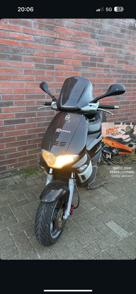 Gilera runner 180cc (125 belgische papieren), Vélos & Vélomoteurs, Scooters | Piaggio, Enlèvement, Utilisé